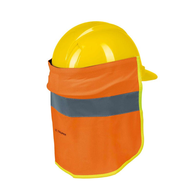 Cubrenuca para casco, naranja con reflejante, 12355 Truper CUNUN - Tool Ferreterías / Ferretodo - Herramientas y material de construcción.
