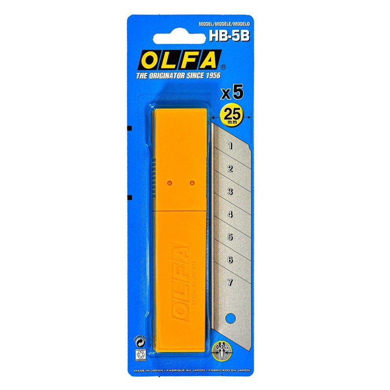Cuchillas De Repuesto Para Cutter Industrial H 1 Olfa Con 5 Piezas, Hb 5B  - Tool Ferreterías / Ferretodo - Herramientas y material de construcción.