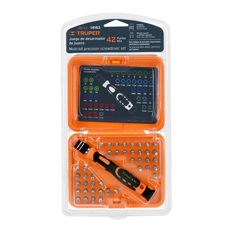 Desarmador De Precisión Con 42 Puntas Intercambiables - Tool Ferreterías / Ferretodo - Herramientas y material de construcción.