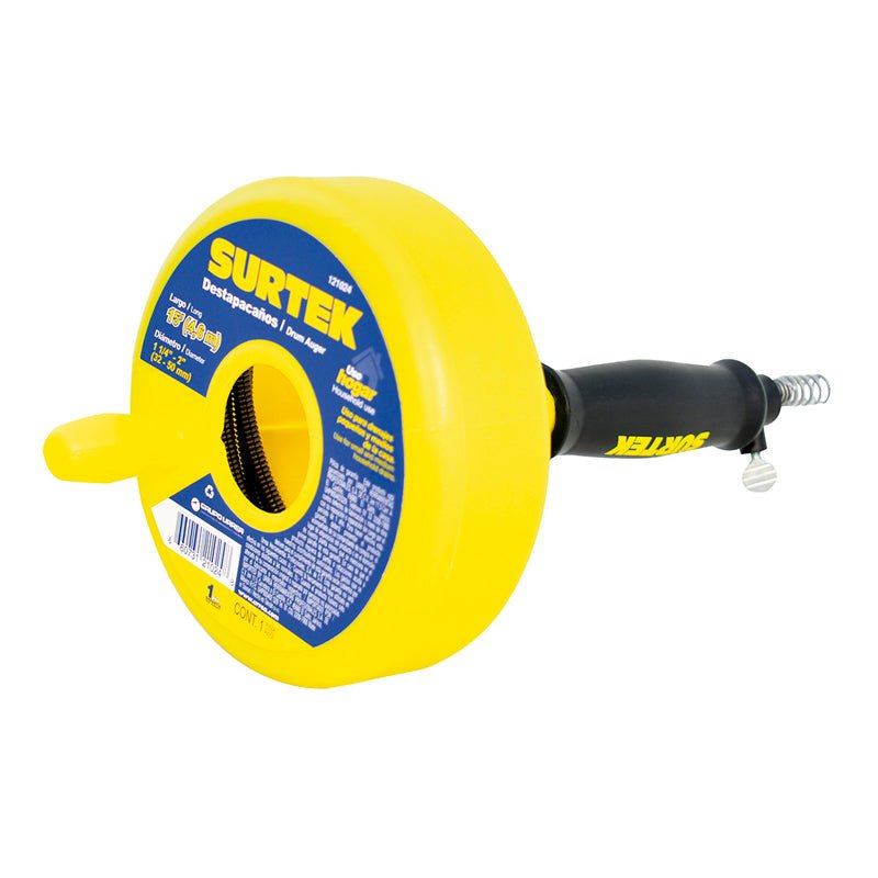 Destapacaños Tipo Pistola 4.5 Mt 121024 Surtek - Tool Ferreterías / Ferretodo - Herramientas y material de construcción.