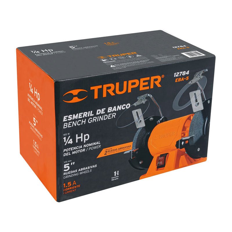 Esmeril De Banco De 5" De 1/4 Hp, Truper - Tool Ferreterías / Ferretodo - Herramientas y material de construcción.