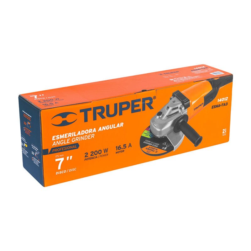 Esmeriladora Angular 7" 2200 W, Profesional, Truper - Tool Ferreterías / Ferretodo - Herramientas y material de construcción.