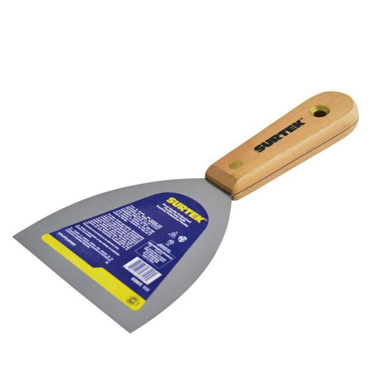 Espátula flexible con mango de madera de 4", 123104 Surtek - Tool Ferreterías / Ferretodo - Herramientas y material de construcción.