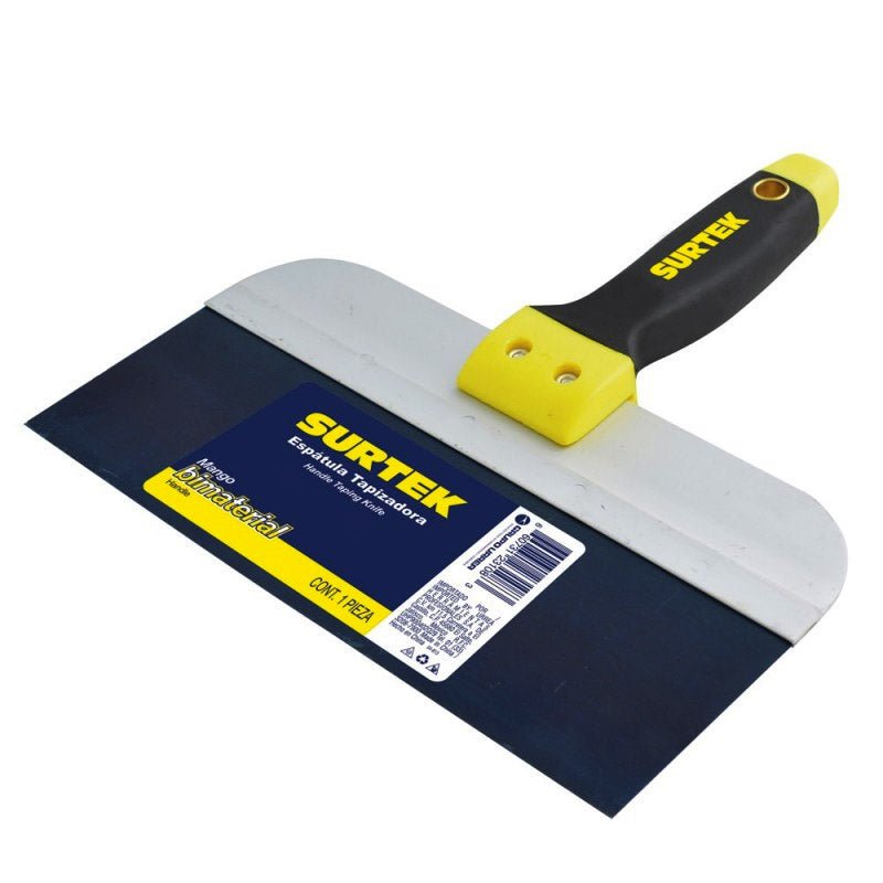Espátula tapizadora con mango bimaterial de 8", 123112 Surtek - Tool Ferreterías / Ferretodo - Herramientas y material de construcción.