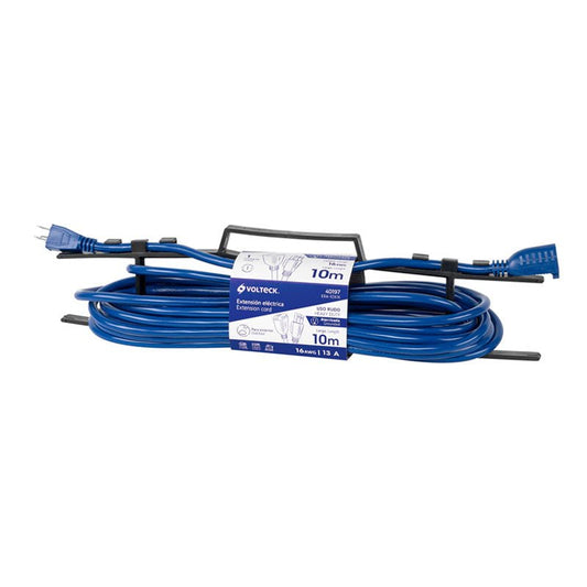 Extensión De Uso Rudo Aterrizada 10 M Calibre 16, Volteck - Tool Ferreterías / Ferretodo - Herramientas y material de construcción.