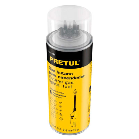 Gas butano para encendedor 125gr. GAS - 125 Pretul - Tool Ferreterías / Ferretodo - Herramientas y material de construcción.