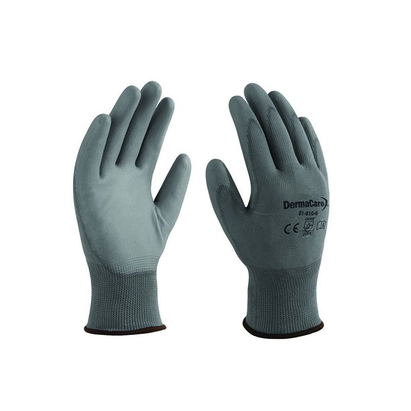 Guante nylon gris palma poliuretano talla 7, Espomega - Tool Ferreterías / Ferretodo - Herramientas y material de construcción.