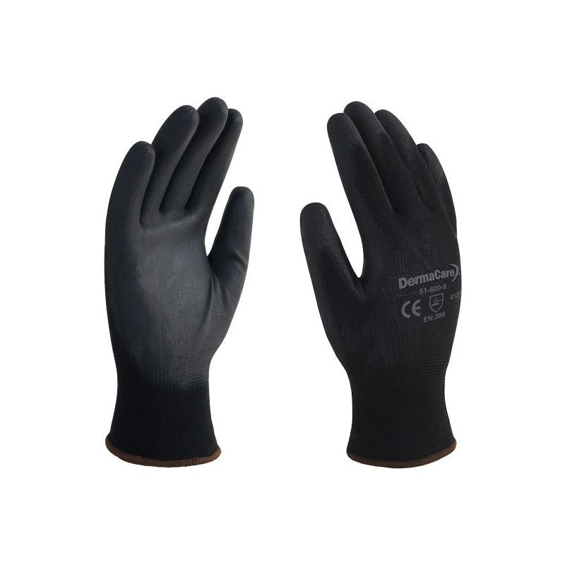Guante nylon negro palma poliuretano talla 9, Espomega - Tool Ferreterías / Ferretodo - Herramientas y material de construcción.