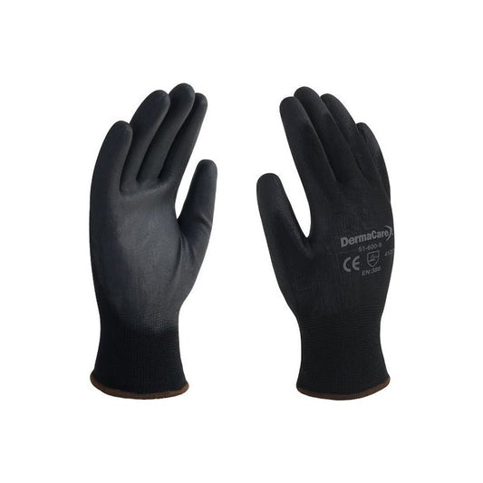Guante nylon negro palma poliuretano talla 9, Espomega - Tool Ferreterías / Ferretodo - Herramientas y material de construcción.