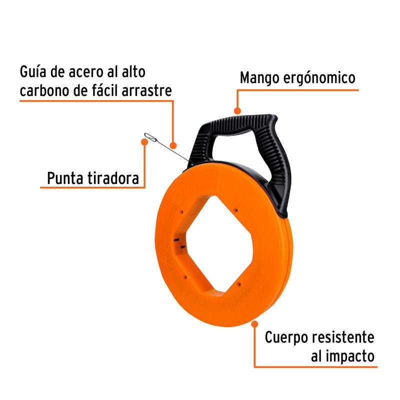 Guía de acero de 30 m para cable, Truper - Tool Ferreterías / Ferretodo - Herramientas y material de construcción.