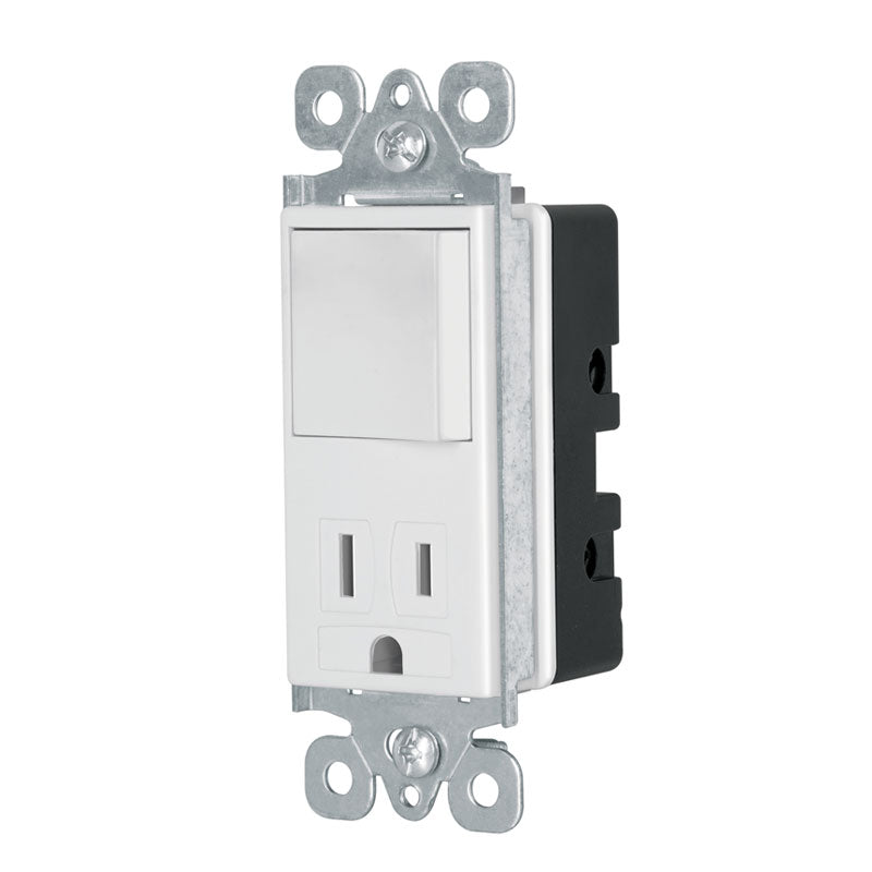 Interruptor / contacto, 2 polos + tierra, línea Classic, 46008 Volteck COAP CL - Tool Ferreterías / Ferretodo - Herramientas y material de construcción.