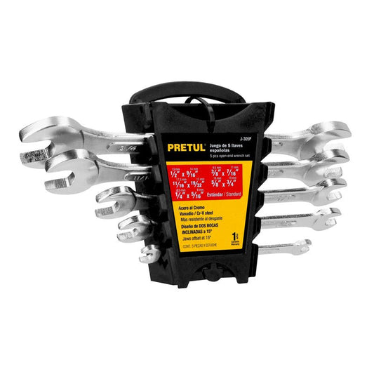 Juego 5 llaves españolas std, 22000, Pretul - Tool Ferreterías / Ferretodo - Herramientas y material de construcción.