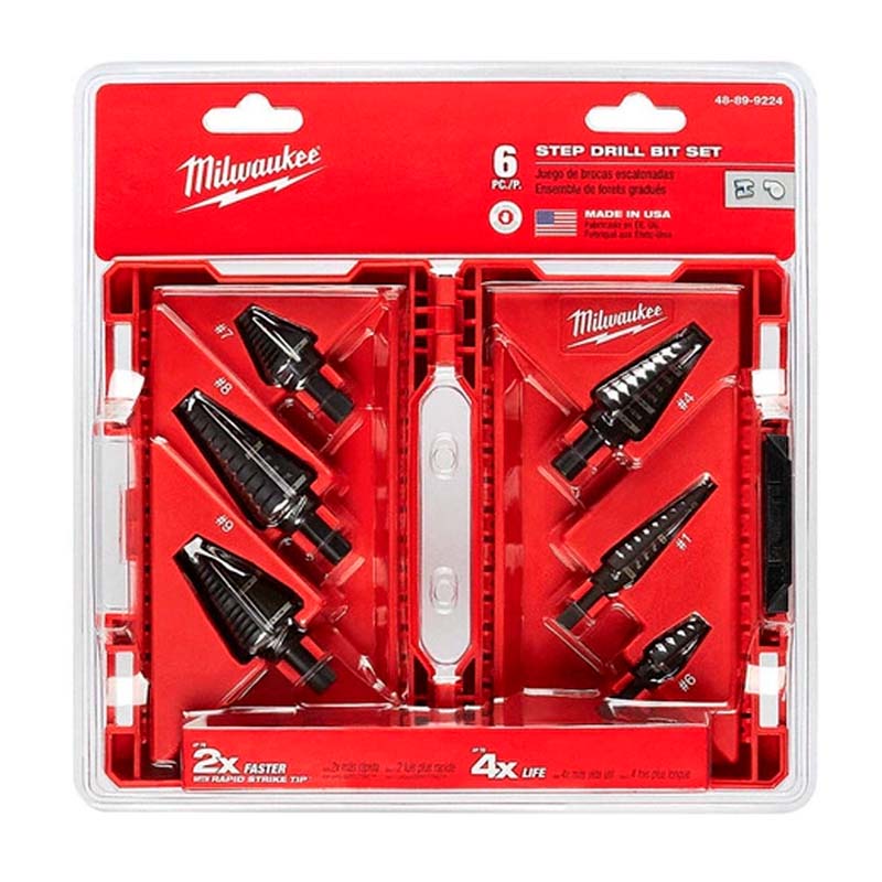 Juego de 6 brocas escalonadas 48899224 Milwaukee - Tool Ferreterías / Ferretodo - Herramientas y material de construcción.