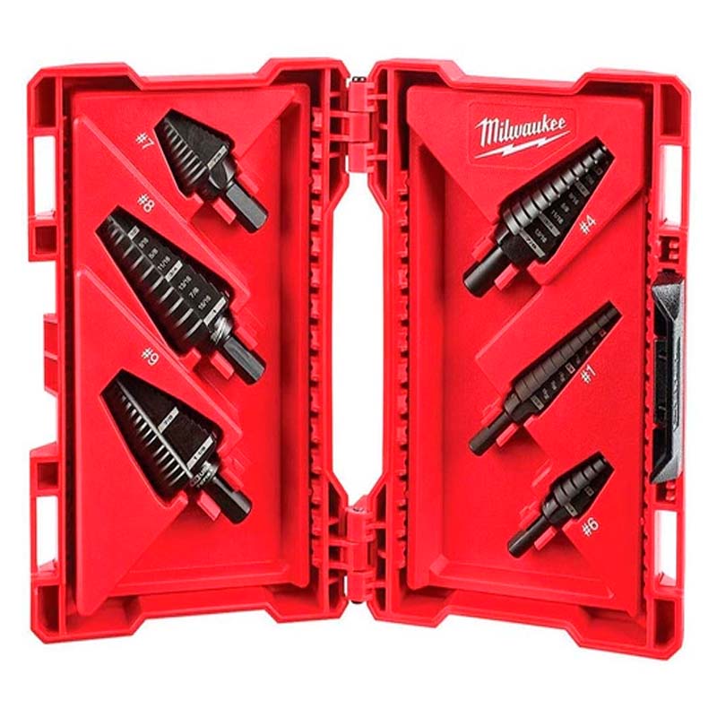 Juego de 6 brocas escalonadas 48899224 Milwaukee - Tool Ferreterías / Ferretodo - Herramientas y material de construcción.