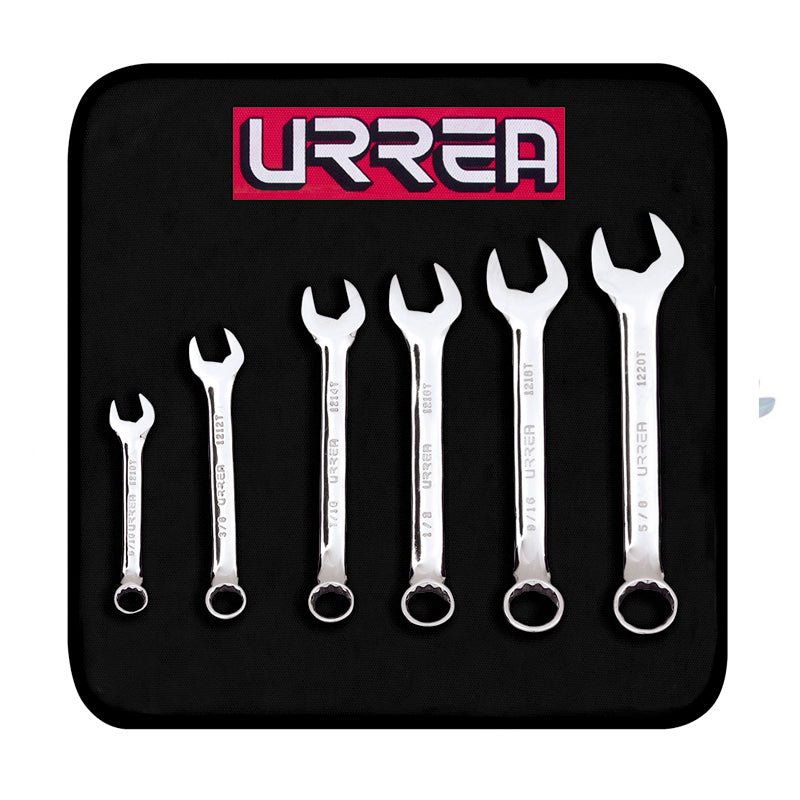 Juego De 6 Llaves Combinadas Cortas Pull Espejo 1200T6 Urrea - Tool Ferreterías / Ferretodo - Herramientas y material de construcción.