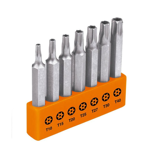 Juego de 7 puntas torx combinadas con seguro largo 2", 17813 Truper Expert P7 20TS - Tool Ferreterías / Ferretodo - Herramientas y material de construcción.