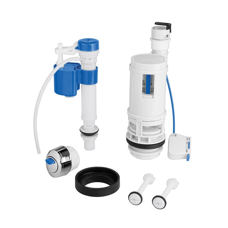 Juego de accesorios para WC, con sistema dual, 49605 Foset VW 256 - Tool Ferreterías / Ferretodo - Herramientas y material de construcción.