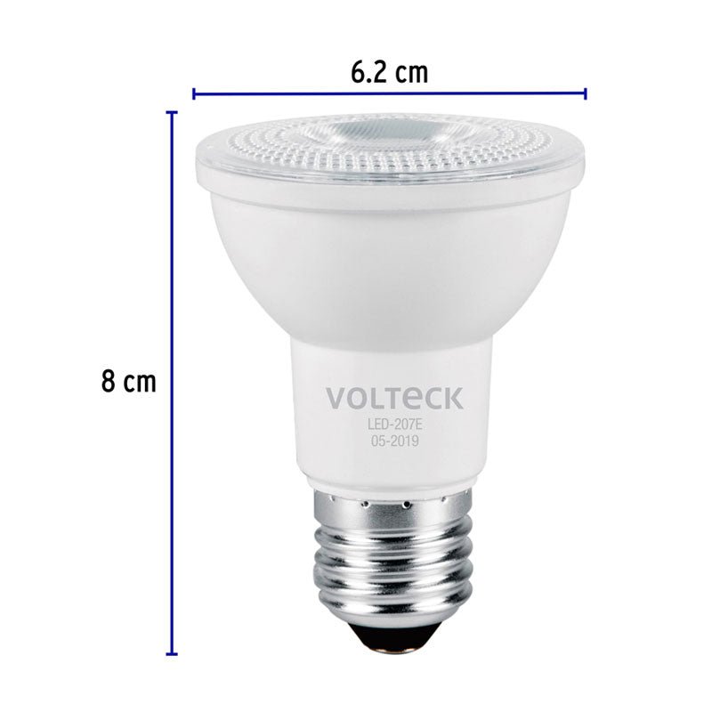 Lámpara LED de 6 W tipo PAR 20, luz de día, 46182 Volteck LED207E - Tool Ferreterías / Ferretodo - Herramientas y material de construcción.