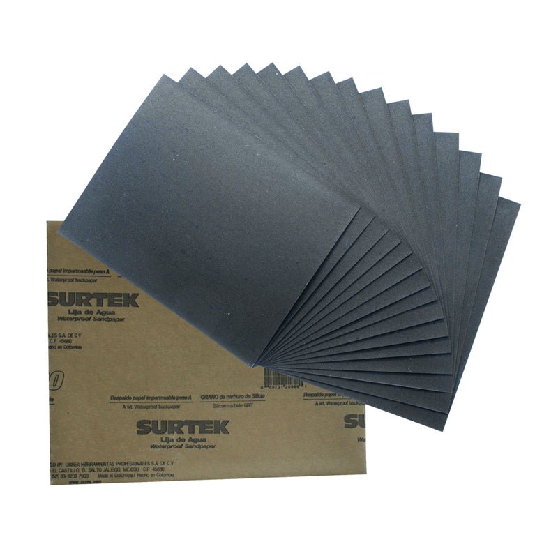 Lija De Agua Grano 400 Lag400 Surtek - Tool Ferreterías / Ferretodo - Herramientas y material de construcción.