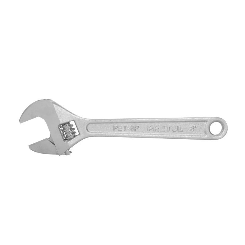 Llave ajustable (perico) de 8" cromada, 21815 Pretul PET 8P - Tool Ferreterías / Ferretodo - Herramientas y material de construcción.