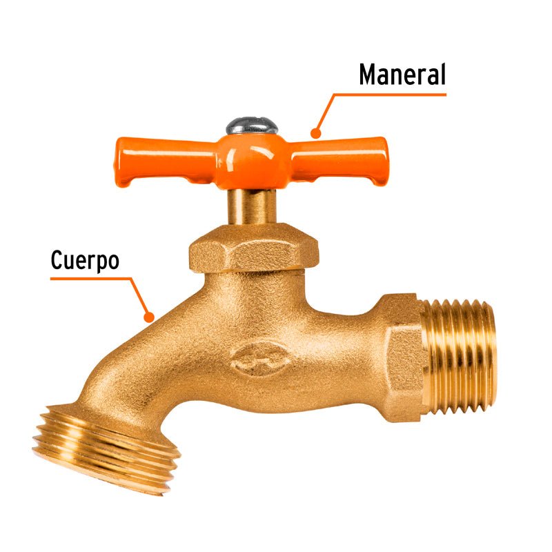 Llave de nariz para jardín de 1/2", 13147 Truper LLJ 140B - Tool Ferreterías / Ferretodo - Herramientas y material de construcción.