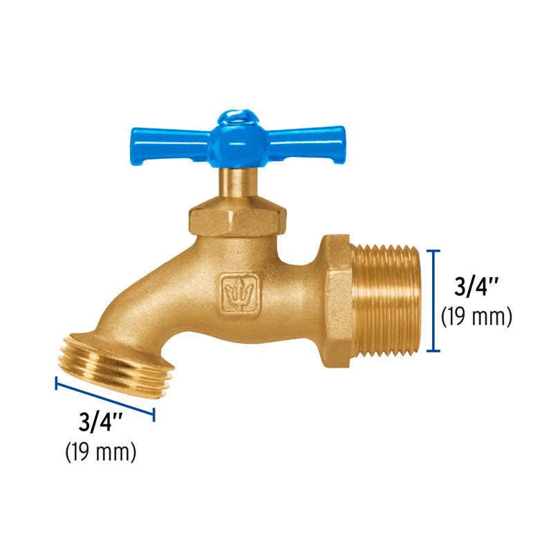Llave para manguera de latón con entrada de 3/4", 49088 Foset LLJ 180 - Tool Ferreterías / Ferretodo - Herramientas y material de construcción.