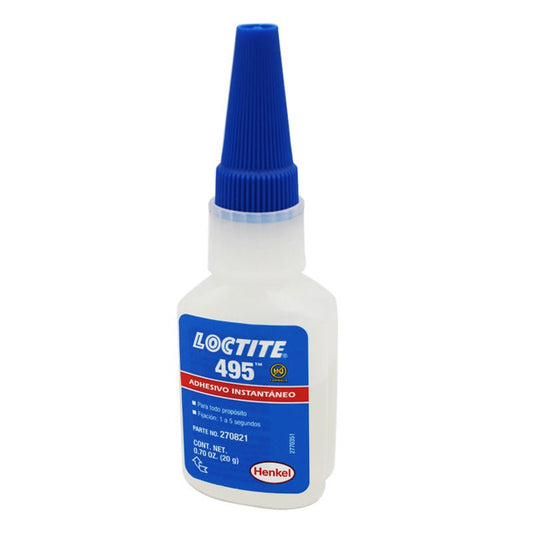 Loctite 495 Adhesivo Instantáneo De 20 Gramos - Tool Ferreterías / Ferretodo - Herramientas y material de construcción.