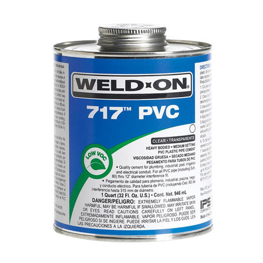 Pegamento 717 Weldon Para De Pvc 1 Lt - Tool Ferreterías / Ferretodo - Herramientas y material de construcción.