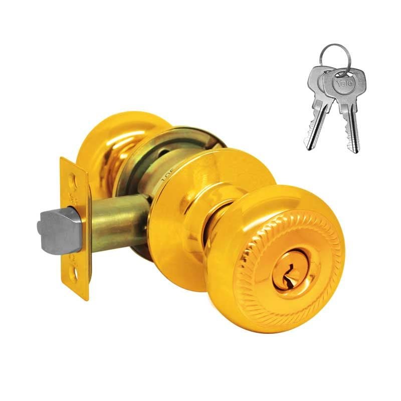 Perilla Yale Novo Recamara Latón Brillante Mx80129 - Tool Ferreterías / Ferretodo - Herramientas y material de construcción.