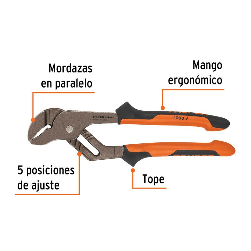 Pinzas de extensión de 10" mango Comfort Grip, 13068 Truper Expert PEX 10X - Tool Ferreterías / Ferretodo - Herramientas y material de construcción.