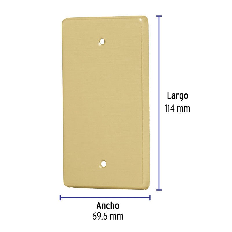 Placa ciega de aluminio, línea Standard, 46402 Volteck PACI S - Tool Ferreterías / Ferretodo - Herramientas y material de construcción.