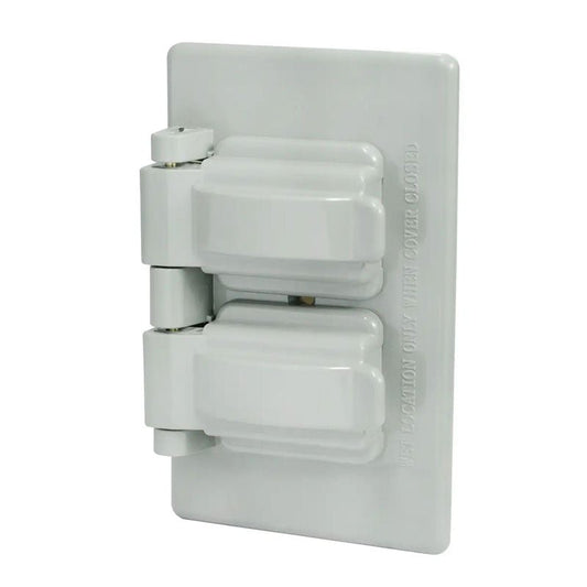 Placa doble plástica para intemperie, línea estándar, color gris, 136612 Surtek - Tool Ferreterías / Ferretodo - Herramientas y material de construcción.