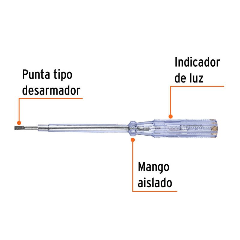 Probador de circuitos de corriente alterna de 19 cm, Truper - Tool Ferreterías / Ferretodo - Herramientas y material de construcción.
