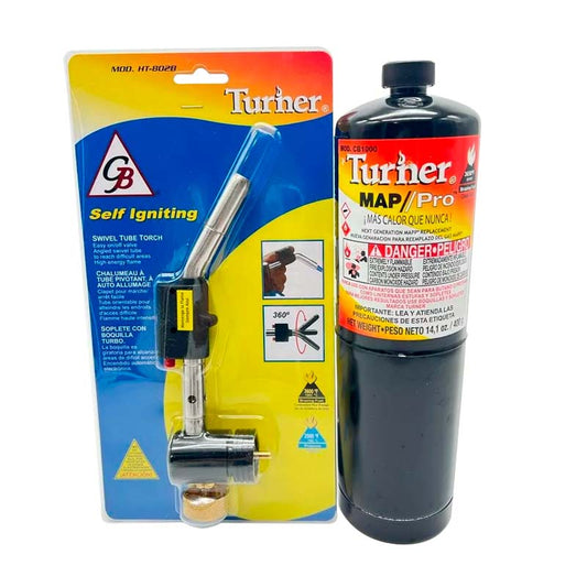 Soplete C/Chispa Y Tanque Cb 802K, Turner - Tool Ferreterías / Ferretodo - Herramientas y material de construcción.