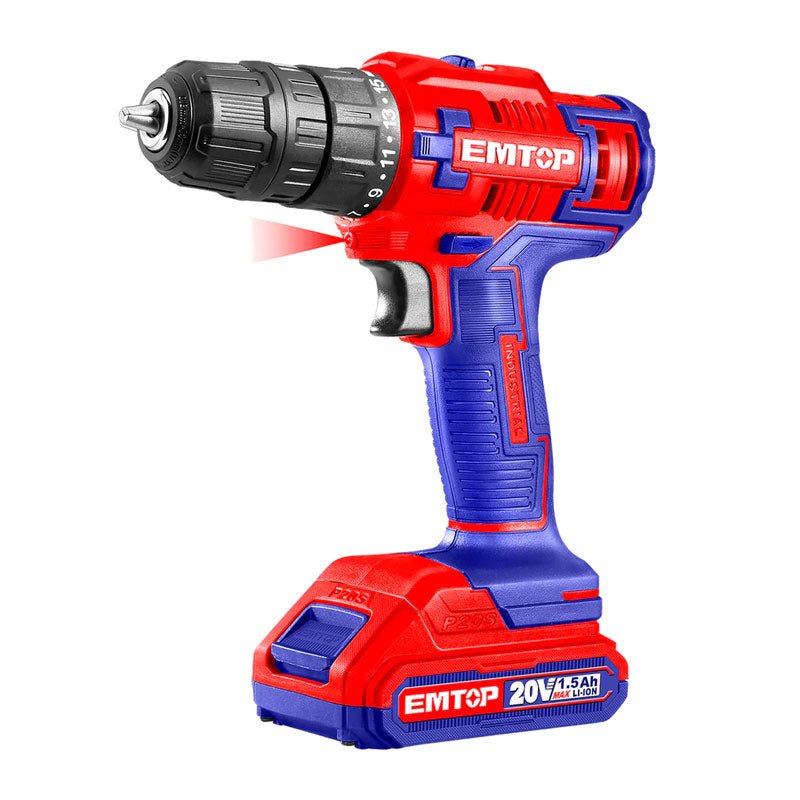 Taladro atornil.3/8"inal.20v ULCDL200528 Emtop - Tool Ferreterías / Ferretodo - Herramientas y material de construcción.