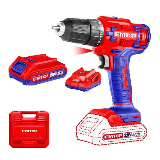 Taladro atornil.3/8"inal.20v ULCDL200528 Emtop - Tool Ferreterías / Ferretodo - Herramientas y material de construcción.