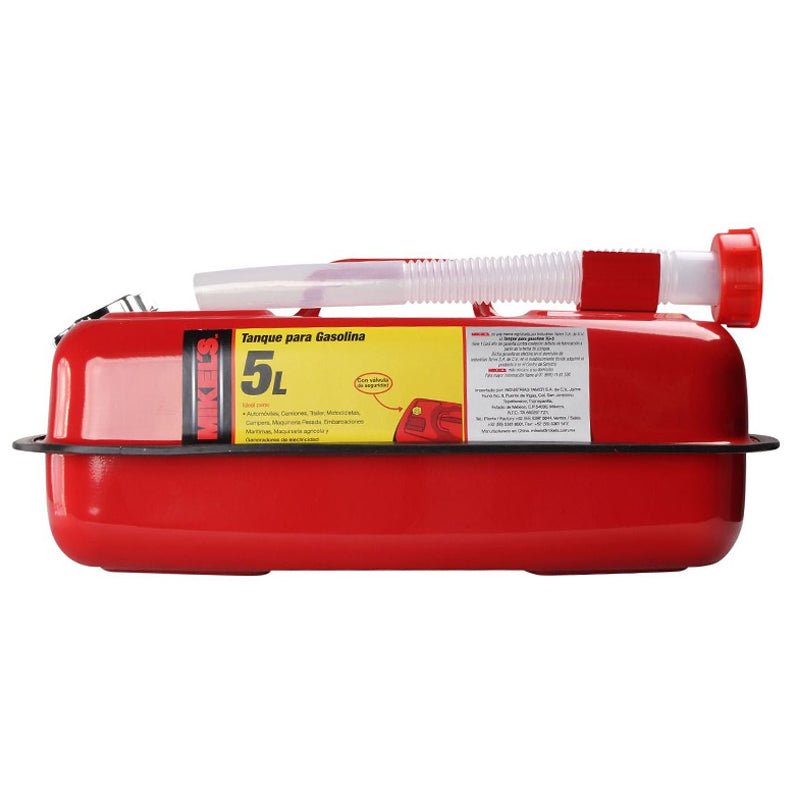 Tanque Metálico P/Gasolina 5 Lt Tg 5 Mikels - Tool Ferreterías / Ferretodo - Herramientas y material de construcción.