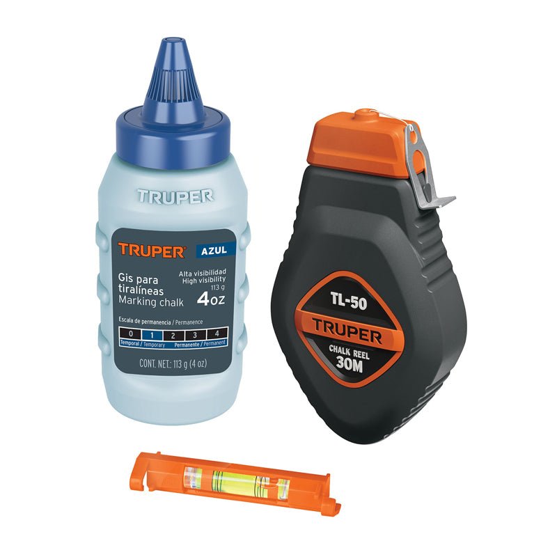 Tiralineas con gis de repuesto, 18574, Truper - Tool Ferreterías / Ferretodo - Herramientas y material de construcción.