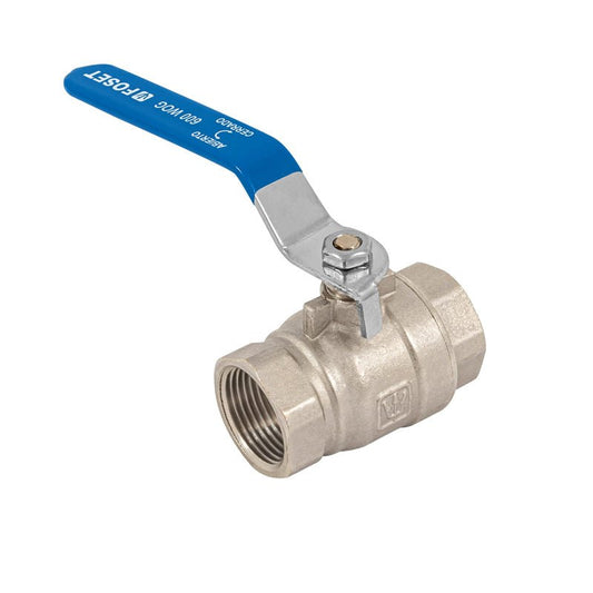 Válvula de esfera de latón, roscable, 1", alta presión, 49477, Foset - Tool Ferreterías / Ferretodo - Herramientas y material de construcción.