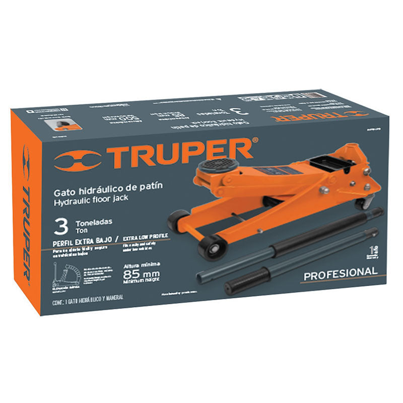 Gato Hidráulico Profesional De Patín, 3 Ton, Elevación Rápid