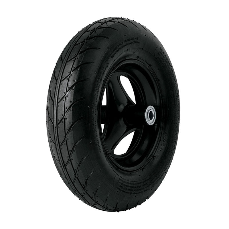 Llanta Completa Neumática Lisa 16", Incluye Eje Y Baleros