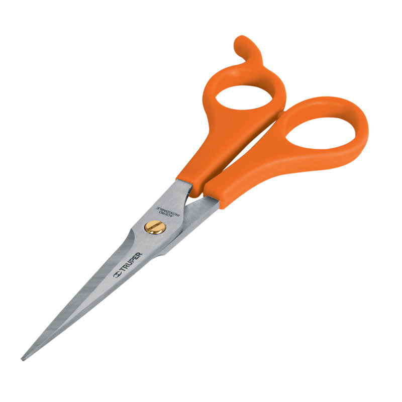 Tijera 6" De Acero Inoxidable Con Gancho Para Estilista