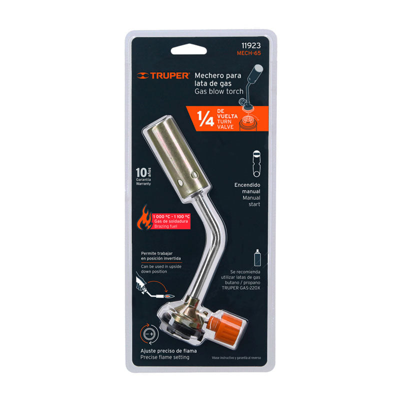 Mechero Para Lata De Gas De 1/4 De Vuelta, Truper