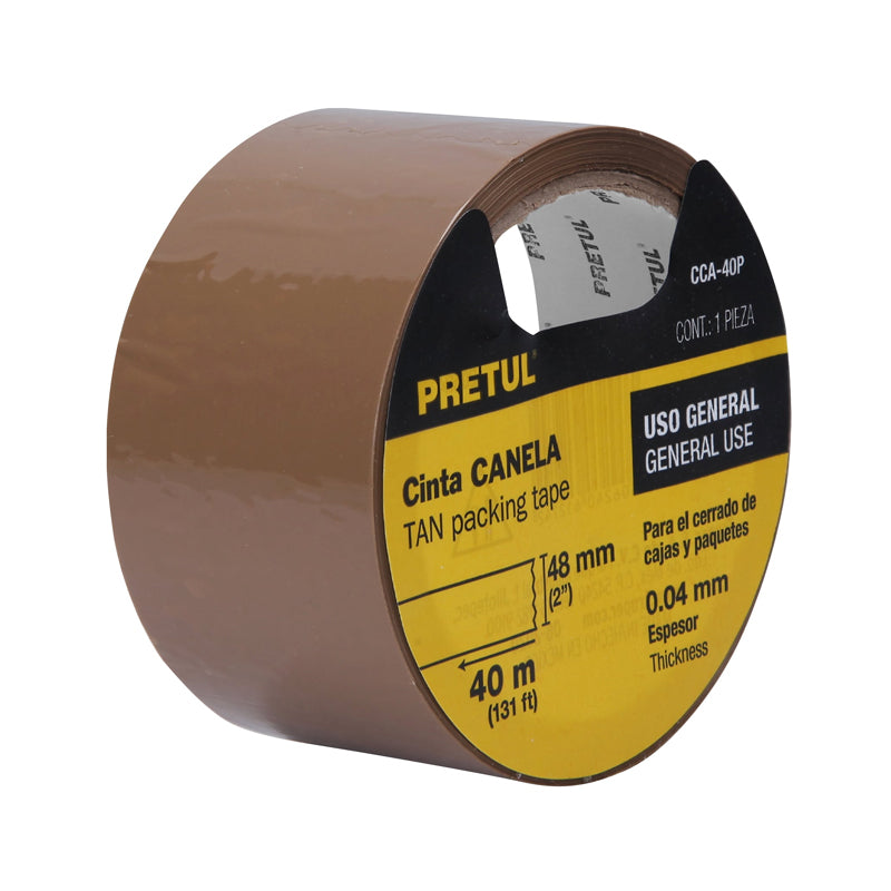 Cinta De Empaque Canela 48 Mm X 40 M 20524, Pretul