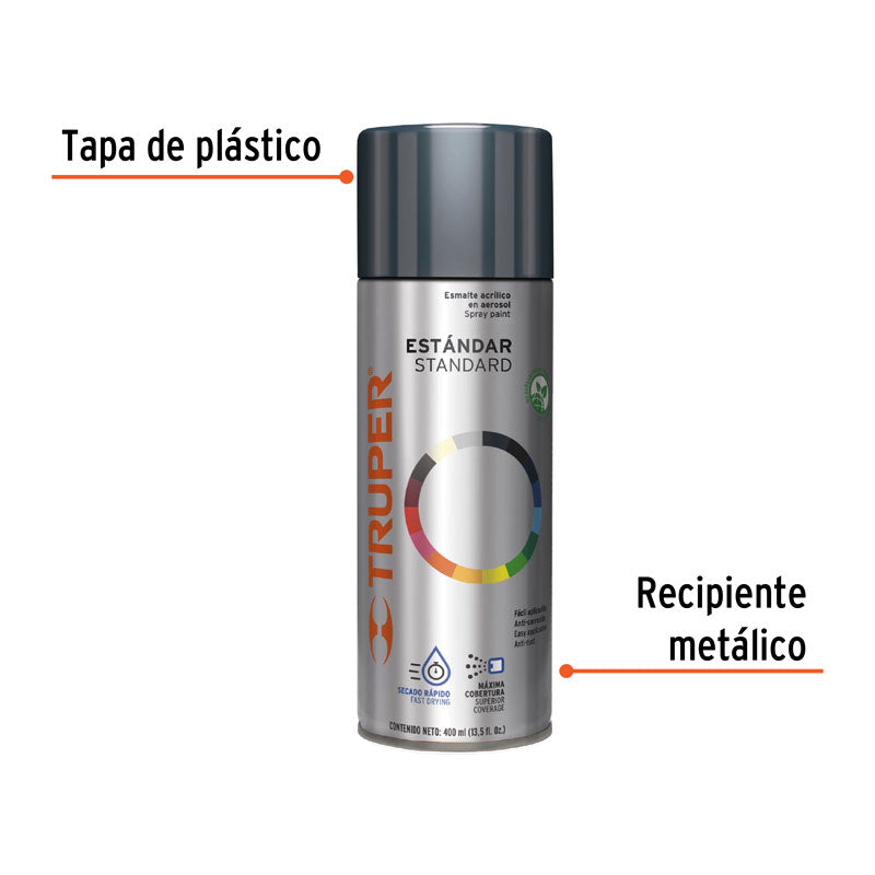 Pintura En Aerosol, Gris Primario, Bote Tradicional, 400 Ml
