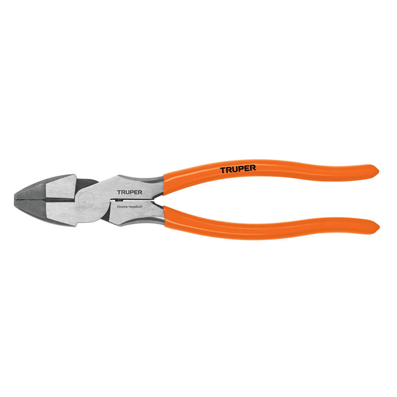 Pinza Para Electricista 9" Alta Palanca Mango Pvc, Truper