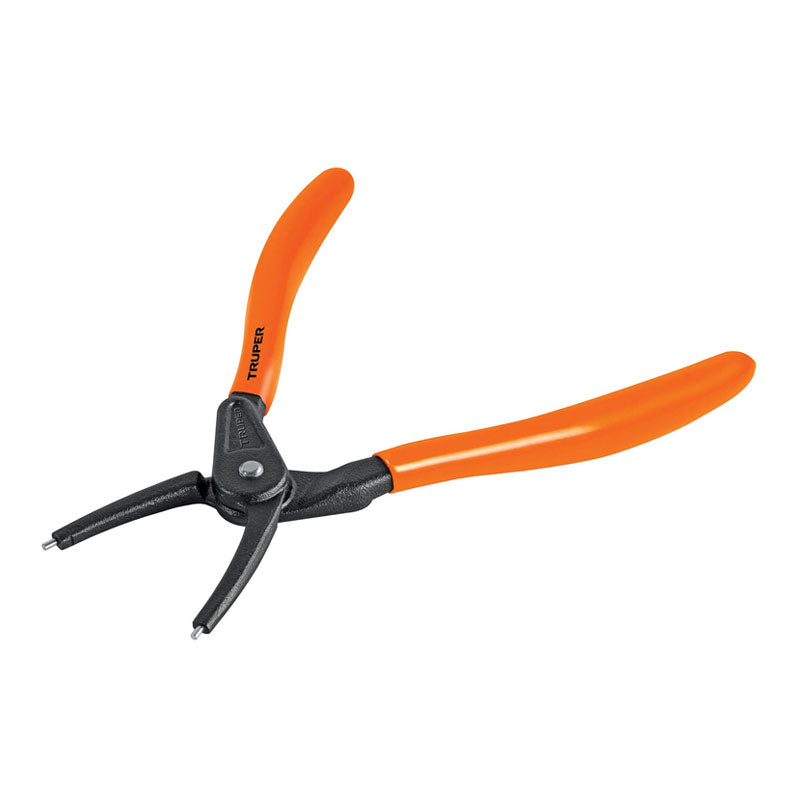 Pinza Punta Recta 7" Para Cerrar Anillos, Mango De Pvc