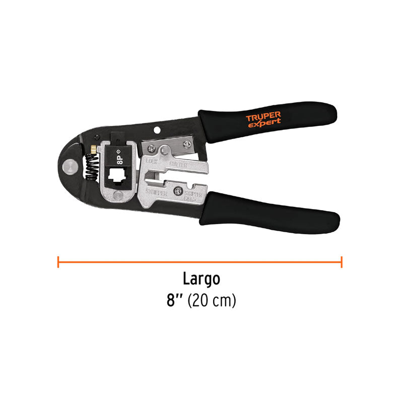 Pinza 8" Ponchadora, Módulos Intercambiables, Truper