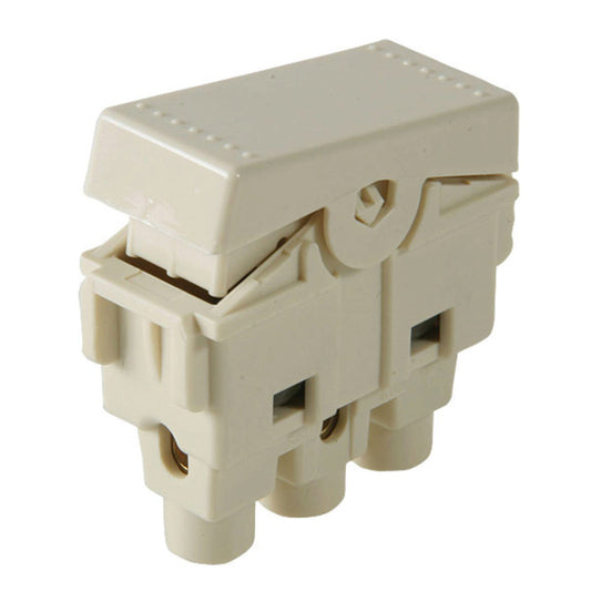 Interruptor De Tres Vías Con 1 Módulo Color Marfil, E2003 Bticino