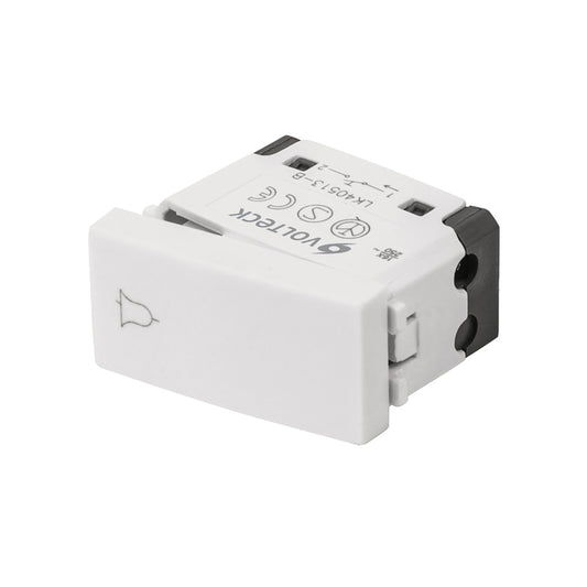 Interruptor Para Timbre Línea Oslo Color Blanco Volteck